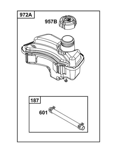 K - GRUPPO ALIMENTAZIONE CARBURANTE B&S - 08 €¦ 08P502-0131-H1 brand Stihl